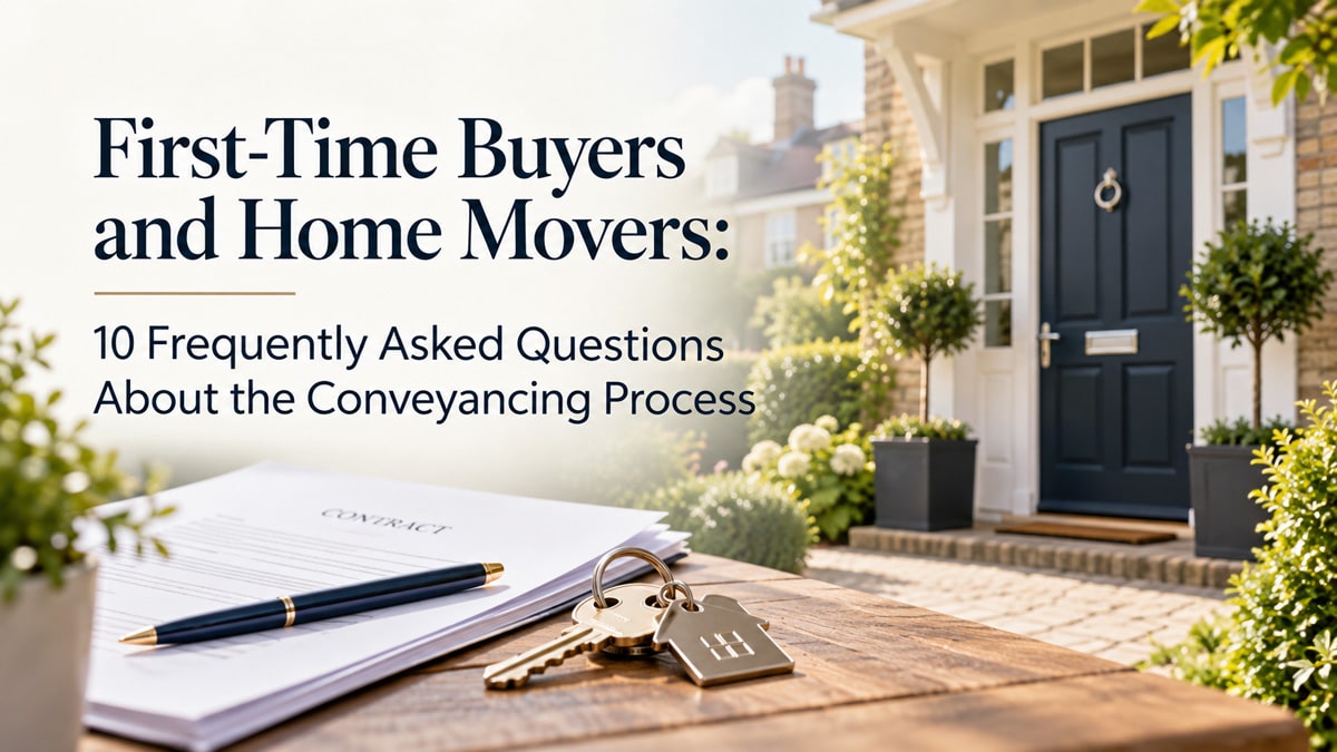 First-Time Buyers and Home Movers: 10 Frequently Asked Questions About the Conveyancing Process