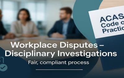 Workplace Disputes – Disciplinary Investigations